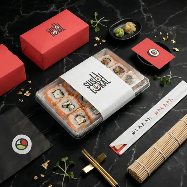 jasa desain kemasan produk sushi