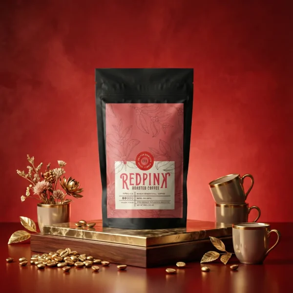 jasa desain kemasan produk kopi redpink