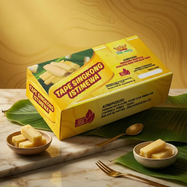 jasa desain kemasan produk tapai singkong